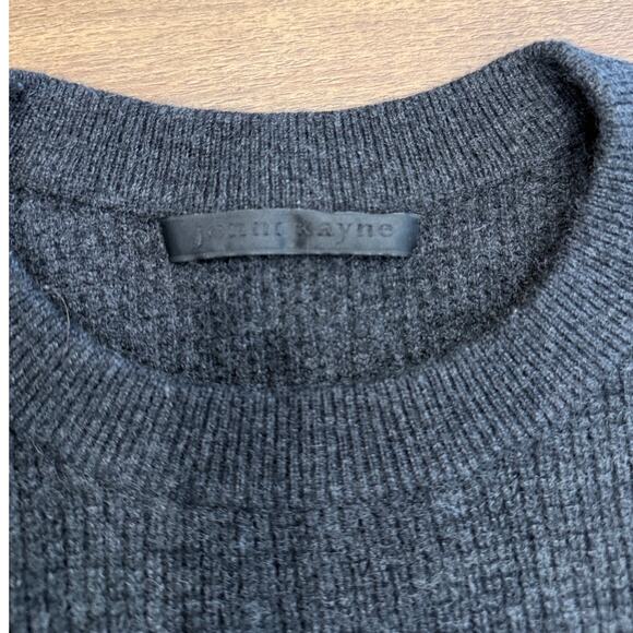 Jenni Kayne Cashmere Fisherman Ribbed Crewneck Sweater Heather Gray Size XS - Picture 5 of 8